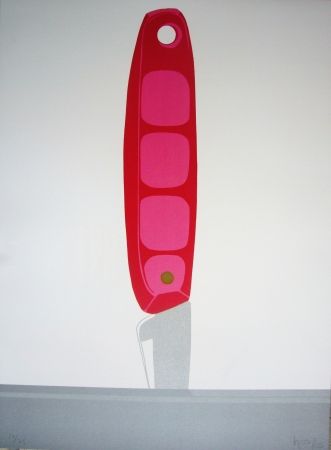 リトグラフ Hoyos - Pink Knife