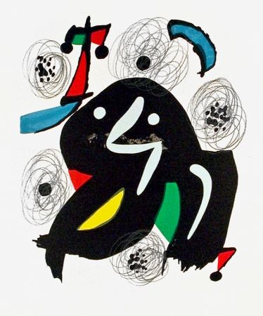 リトグラフ Miró - Pl. 4 from La Mélodie Acide (The Acid Melody)