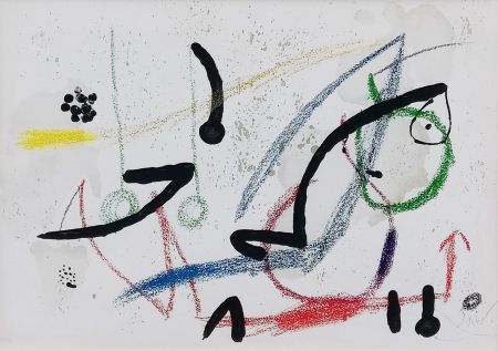 リトグラフ Miró - PL. 9 (FROM MARAVILLAS CON VARIACIONES ACRÓSTICAS EN EL JARDIN DE MIRO)