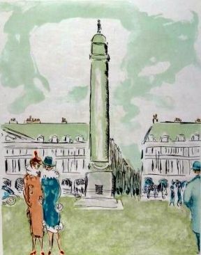 リトグラフ Van Dongen - Place Vendome