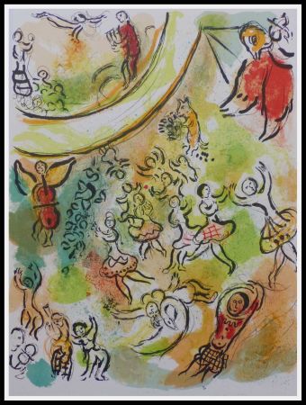 リトグラフ Chagall - PLAFOND DE L'OPERA GARNIER
