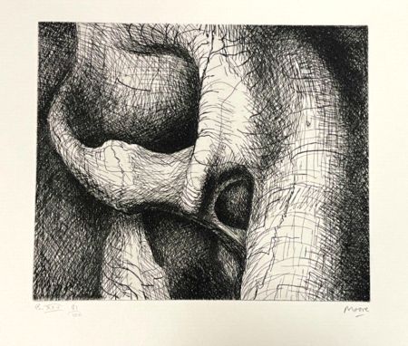 彫版 Moore - Plate XXVI from Elephant Skull