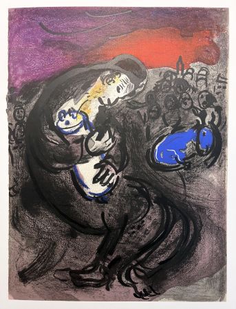 リトグラフ Chagall - PLEURS DE JÉRÉMIE. Lithographie originale pour 