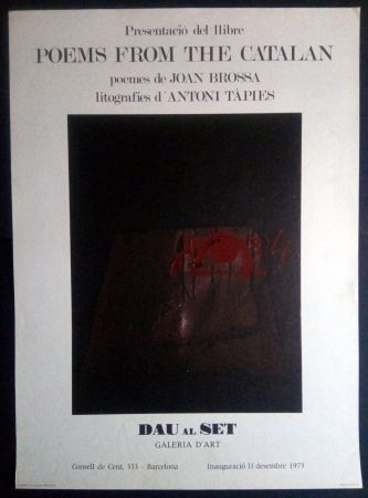 掲示 Tàpies - Poems from the Catalan - Tàpies / Brossa 1973