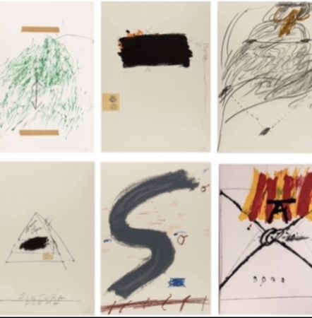 挿絵入り本 Tàpies - POEMS FROM THE CATALAN II