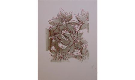 シルクスクリーン Warhol - Poinsettias