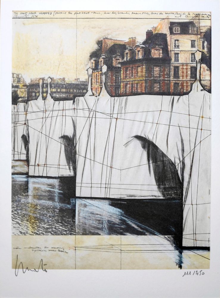 リトグラフ Christo - Pont Neuf Wrapped