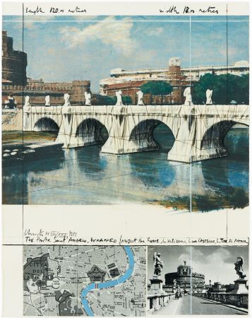 多数の Christo - Ponte Sant Angelo, Wrapped (Project for Rome)
