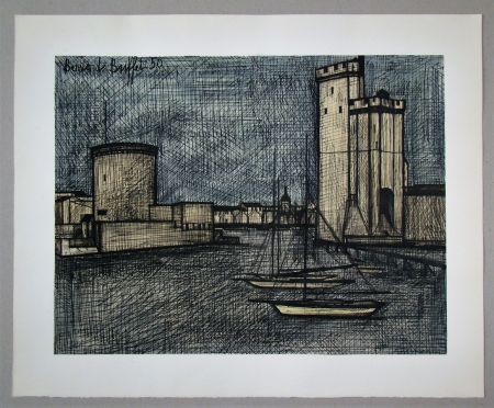 リトグラフ Buffet - Port de la Rochelle, 1950