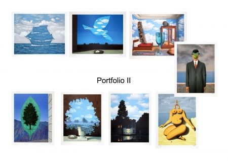 リトグラフ Magritte - Portfolio II , Suite de 8 lithographies 