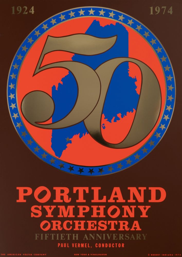 シルクスクリーン Indiana - Portland Symphony Orchestra, 50th Anniversary, 1974
