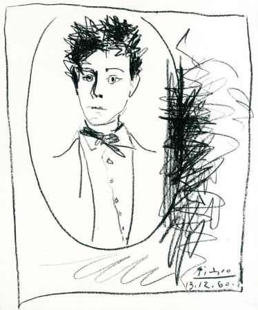 リトグラフ Picasso - Portrait d'Arthur Rimbaud