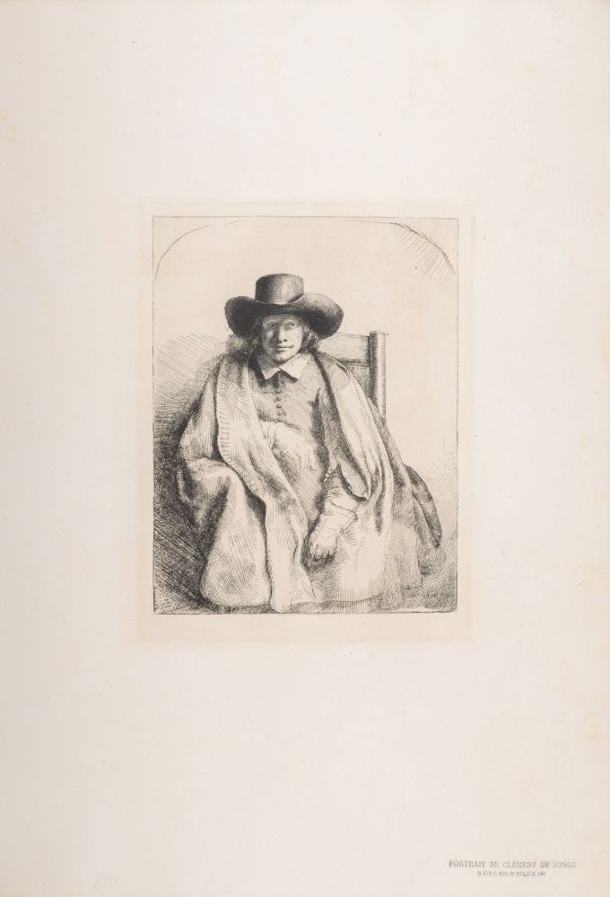 輪転グラビア印刷 Rembrandt - Portrait de Clément de Jonge
