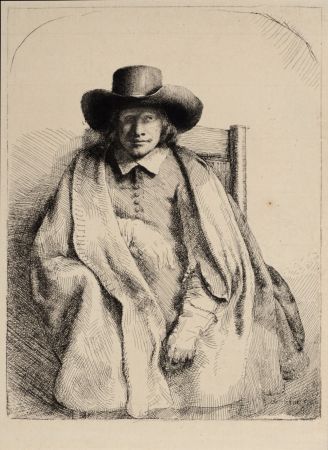 輪転グラビア印刷 Rembrandt - Portrait de Clément de Jonghe