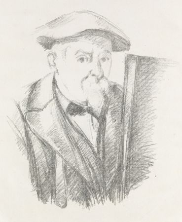 リトグラフ Cezanne - Portrait de Cézanne par lui-même, c. 1898
