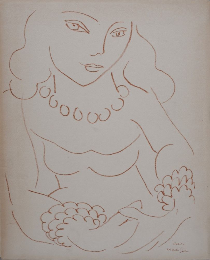 リトグラフ Matisse - Portrait de femme
