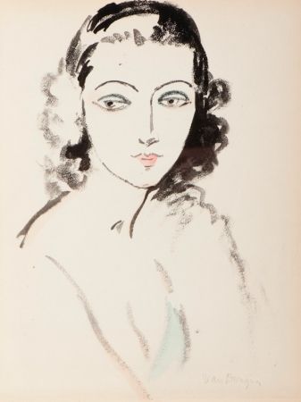 ステンシル Van Dongen - Portrait  de Femme