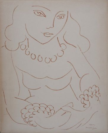 リトグラフ Matisse - Portrait de femme