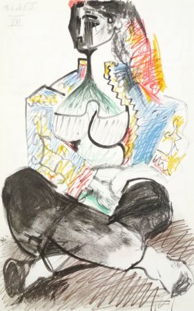 リトグラフ Picasso - Portrait de femme