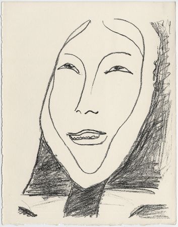 リトグラフ Matisse - Portrait de femme esquimau n° 4. 1947 (Pour Une Fête en Cimmérie)
