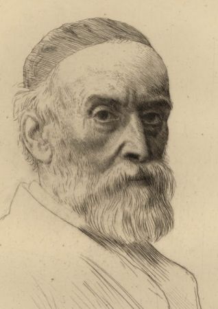 彫版 Legros - Portrait de G.F. Watts R.A.
