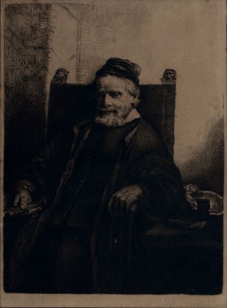 輪転グラビア印刷 Rembrandt - Portrait de Jean Lutma