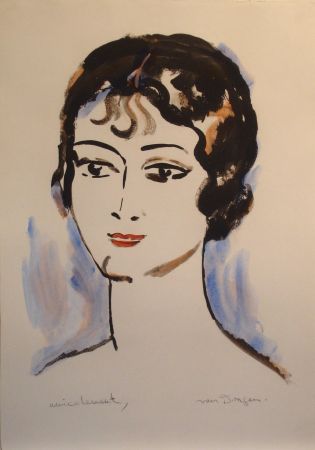 リトグラフ Van Dongen - Portrait de Jeune Femme