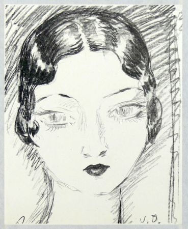 リトグラフ Van Dongen - Portrait de jeune fille
