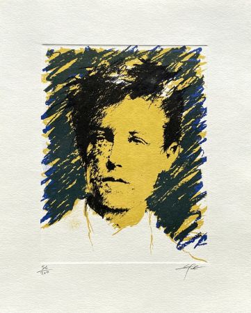リトグラフ Pignon-Ernest - Portrait de Rimbaud