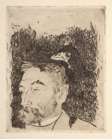 彫版 Gauguin - Portrait de Stéphane Mallarmé