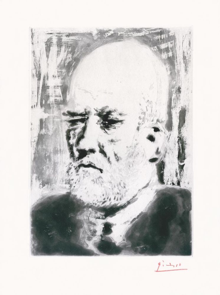 エッチング Picasso - Portrait de Vollard