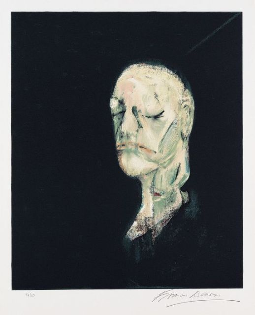 リトグラフ Bacon - Portrait de William Blake