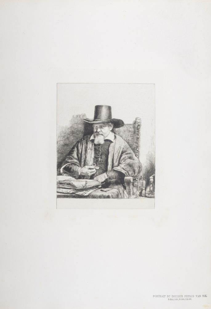 輪転グラビア印刷 Rembrandt - Portrait du Docteur Petrus Van Tol