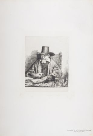 輪転グラビア印刷 Rembrandt - Portrait du Docteur Petrus Van Tol
