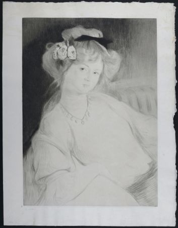 彫版 Chahine - Portrait d'élégante, c. 1907