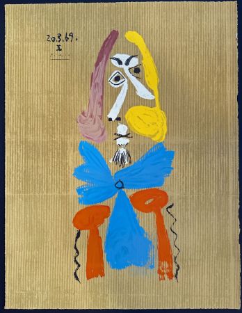 リトグラフ Picasso - Portrait Imaginaire 20.3.69 I