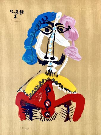 リトグラフ Picasso - Portrait Imaginaires 12.3.69 I