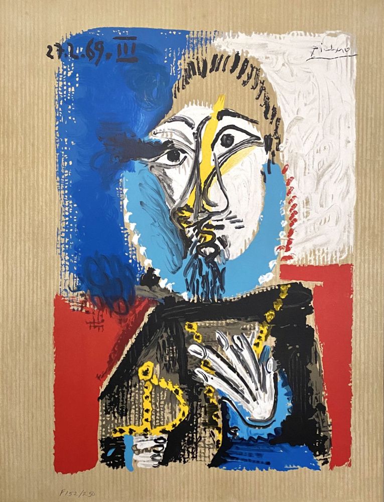 リトグラフ Picasso - Portrait Imaginaires 27.3.69 III