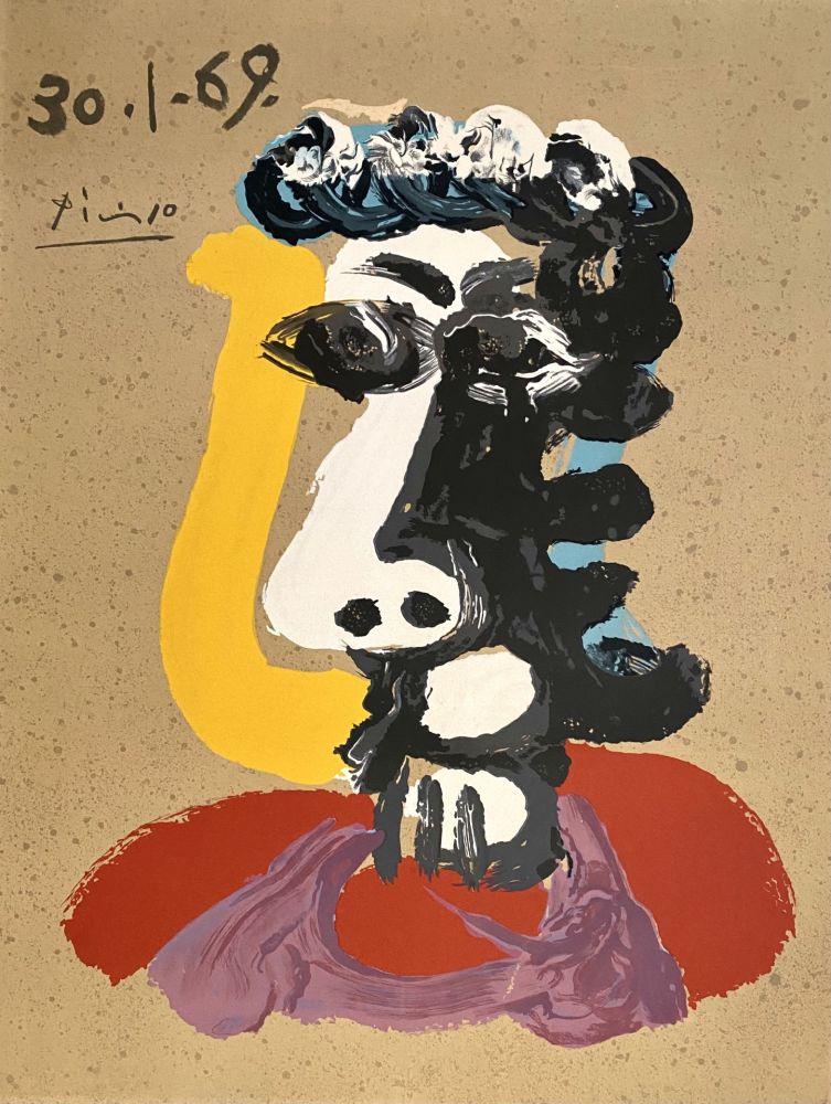 リトグラフ Picasso - Portrait Imaginaires 30.1.69