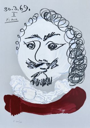 リトグラフ Picasso - Portrait Imaginaires 30.3.69 I