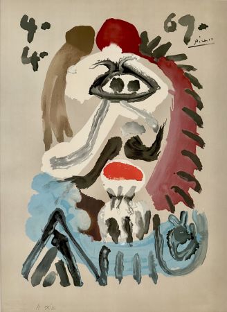 リトグラフ Picasso - Portrait Imaginaires 4.4.69