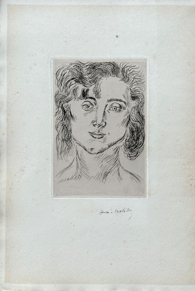 彫版 Matisse - Portrait Marguerite Matisse