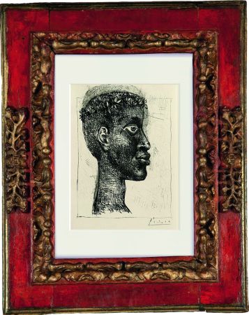 エッチング Picasso - Portrait of Aimè Cesare