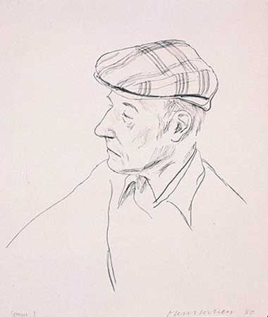 リトグラフ Hockney - PORTRAIT OF BURROUGHS