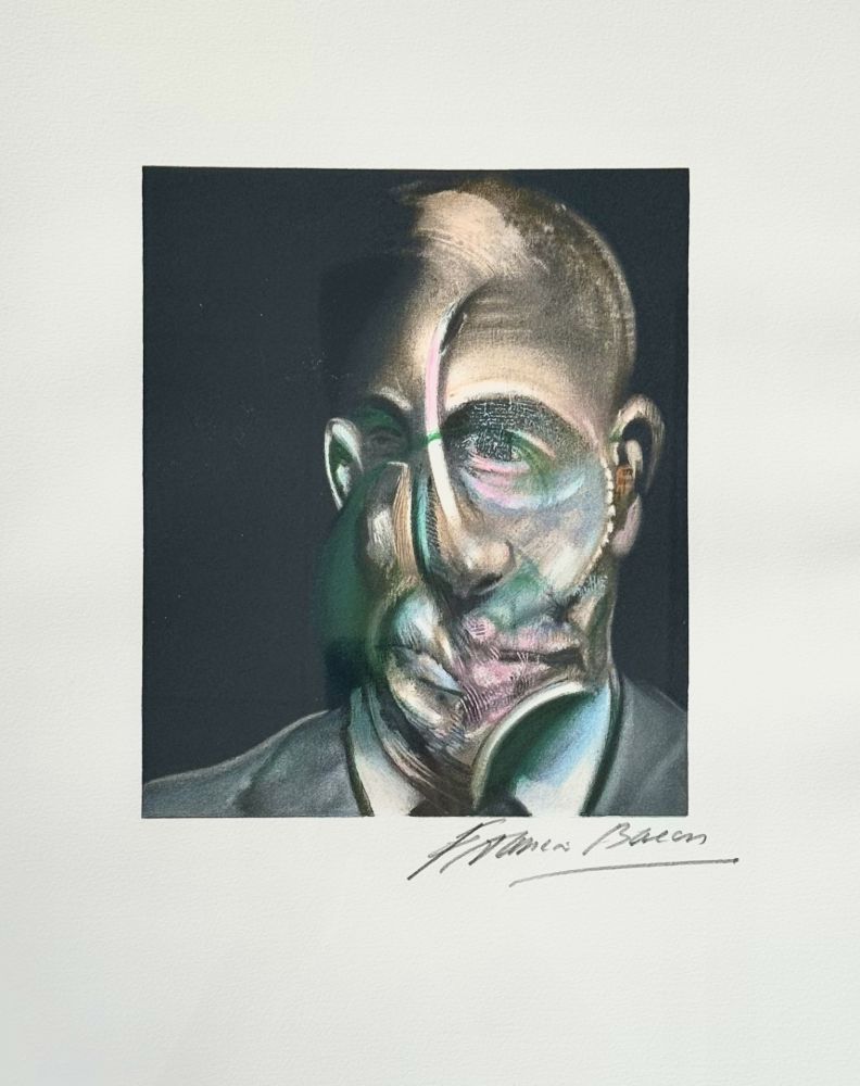 リトグラフ Bacon - Portrait of Michel Leiris