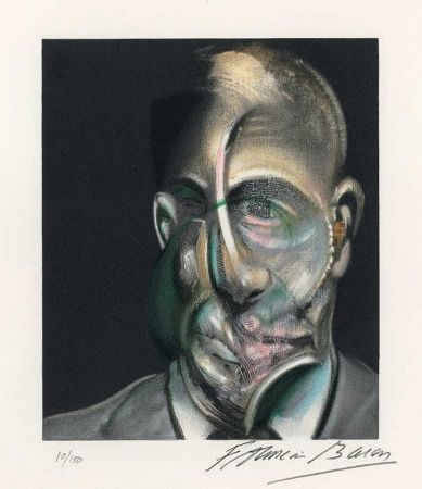 リトグラフ Bacon - Portrait of Michel Leiris 
