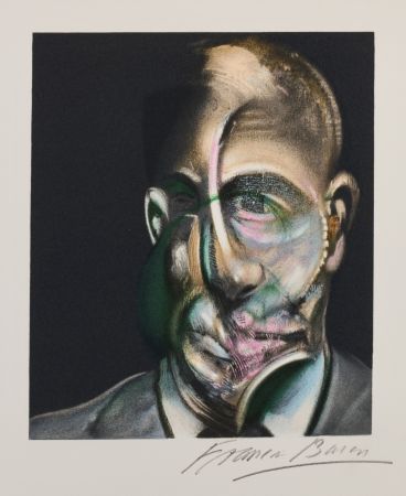 リトグラフ Bacon - Portrait of Michel Leiris