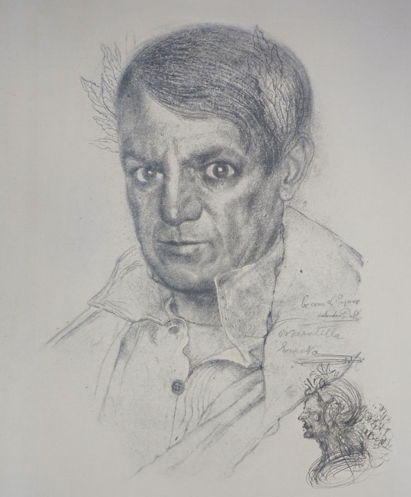 彫版 Dali - Portrait of Picasso