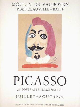 オフセット Picasso - Portraits Imaginaire , Moulin de Vauboyen