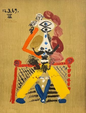 リトグラフ Picasso - Portraits imaginaires 12.03.1969